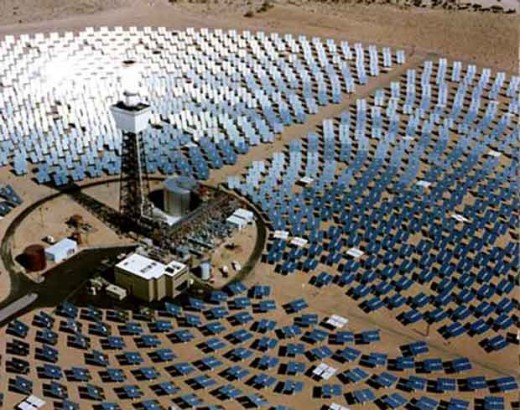 Solar panels in California
