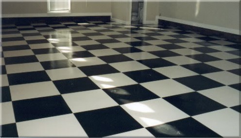 Checker Board Garage Floor
