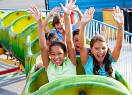Disneyland, Six Flags or any other amusement parks, when there are rides the kids will surely enjoy them.