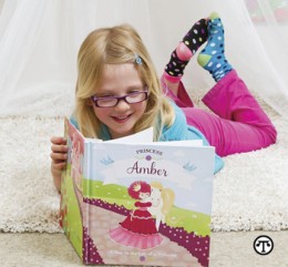 A girl enjoying reading a book