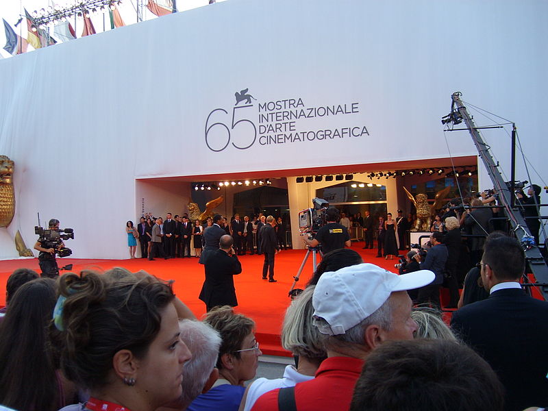 a picture of the 65th Venice Film Festival entrance