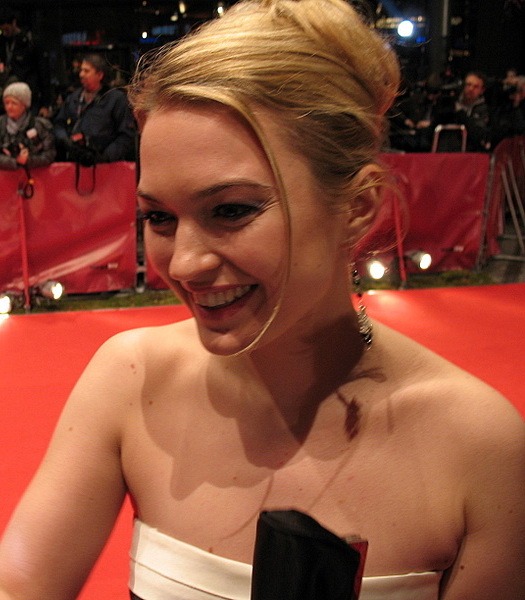 an actress at the Berlin film festival red carpet
