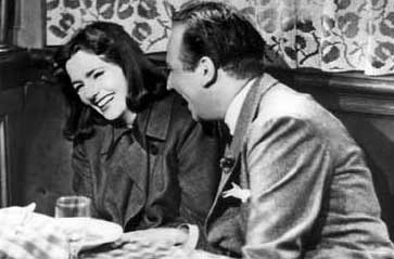 Greta Garbo and Melvyn Douglas in a publicity still for Ninotchka