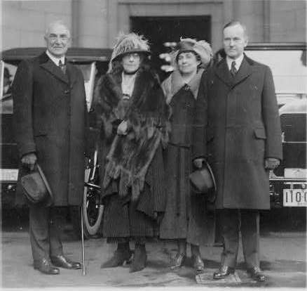 President Harding and Vice President Coolidge with their wives