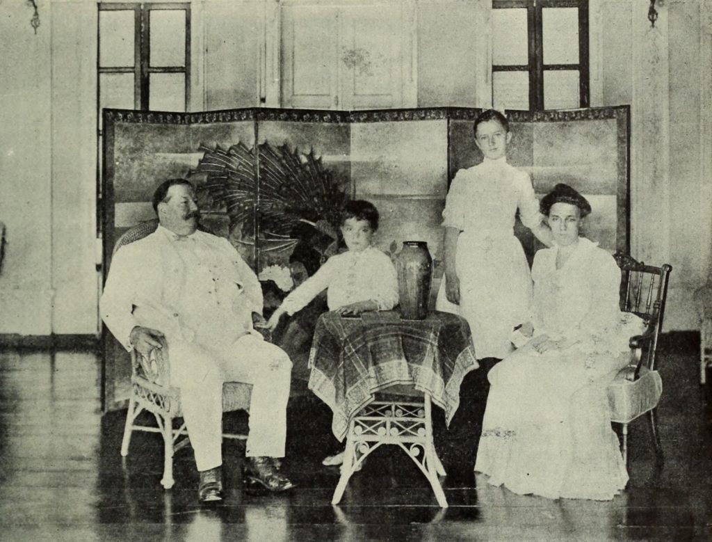 Taft Family in their home in Manila