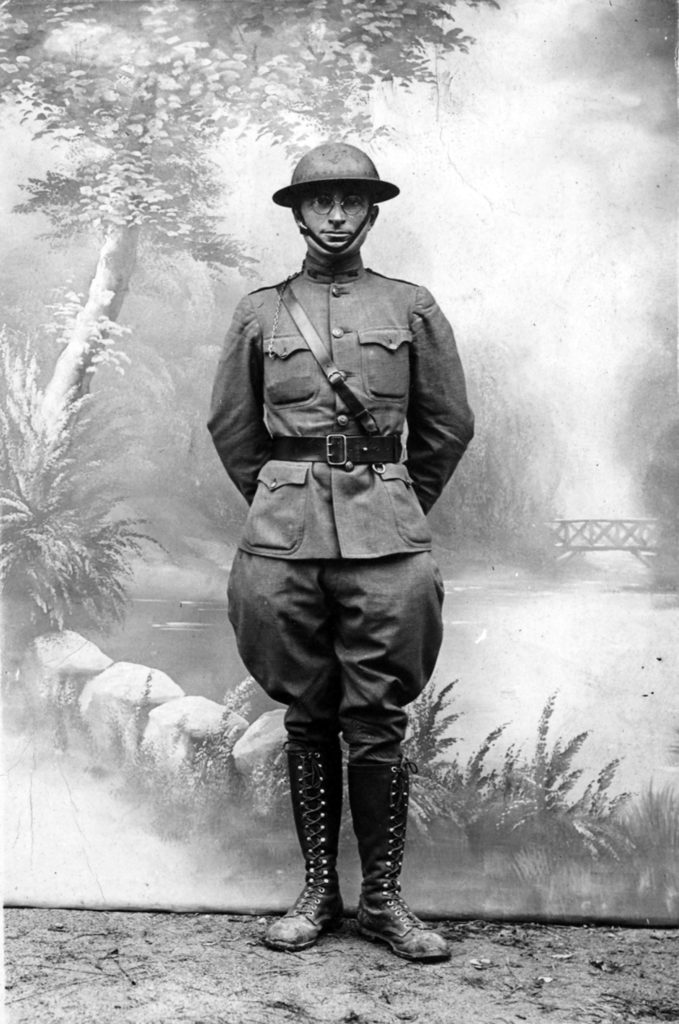 Truman in military uniform, 1918