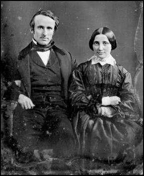 Rutherford and Lucy Hayes on their wedding day: December 30, 1852