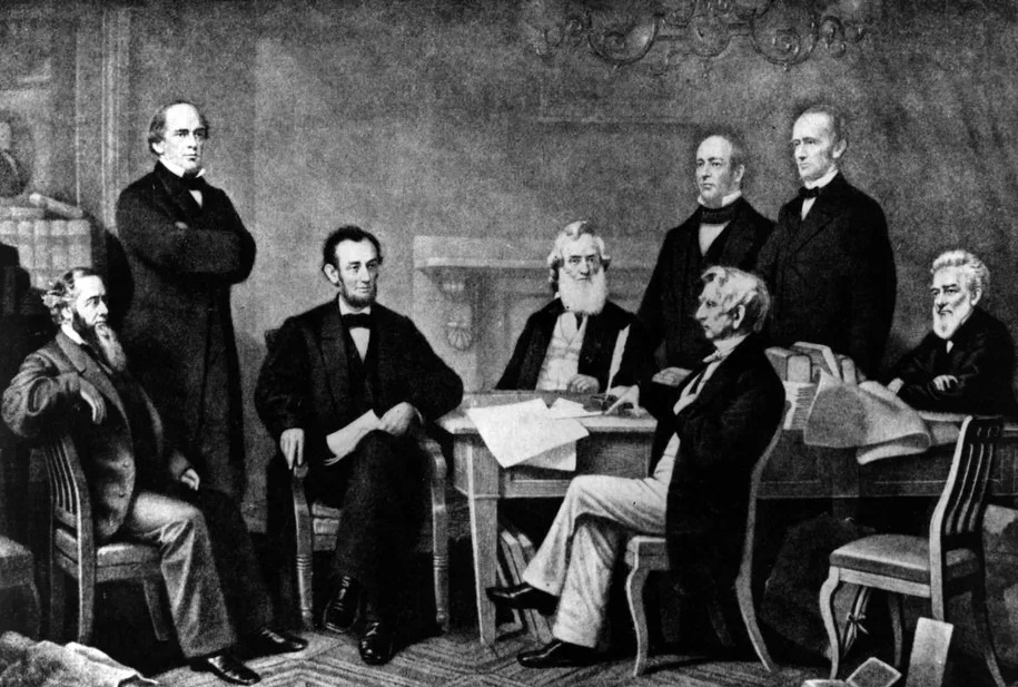 Abraham Lincoln signing the Emancipation Proclamation
