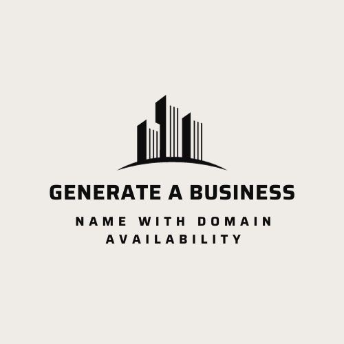 Generate A Business Name With Domain Availability