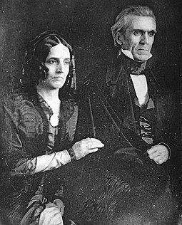 Portrait of James K Polk and his wife, Sarah Polk