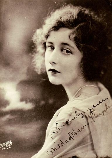 Black and white photo of Mildred Harris