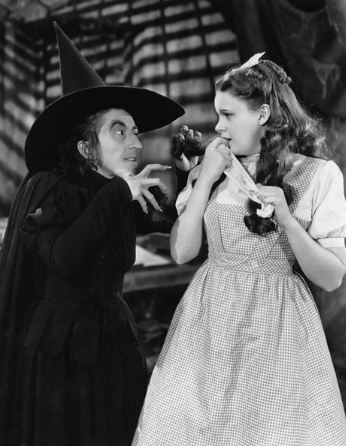 Margaret Hamilton (left) with co-star Judy Garland (right)