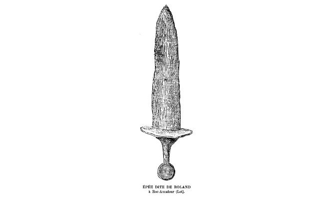 Mock sketch of sword Durendal