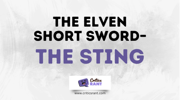 The Elven Short Sword–The Sting