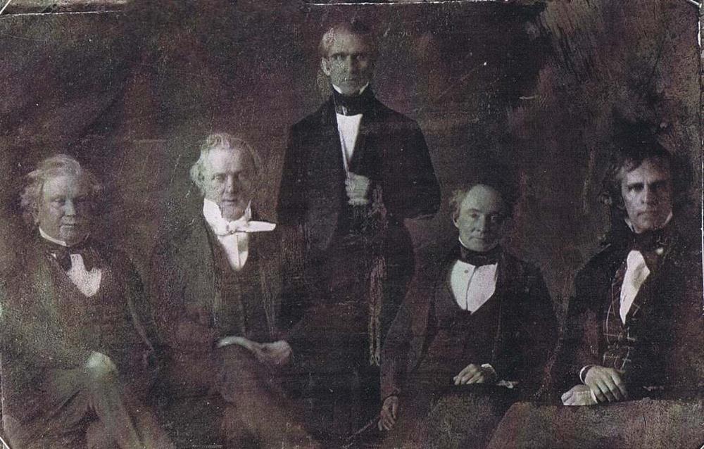 Buchanan (second from the left) in Polk's cabinet, 1849