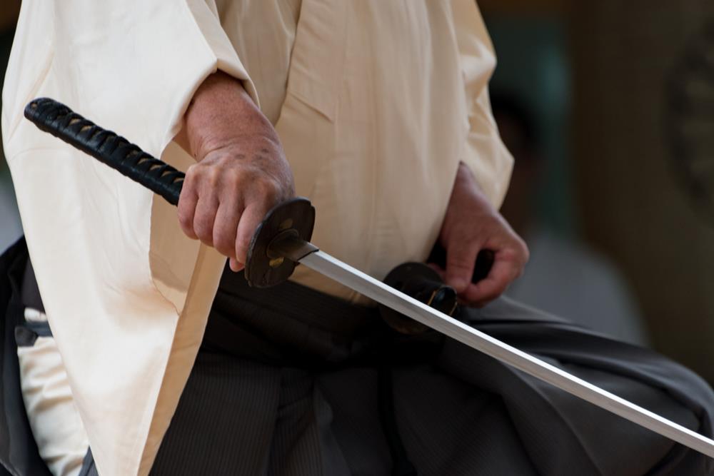 Japanese traditional swordplay demonstration