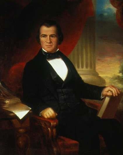 Portrait of Andrew Johnson in 1856