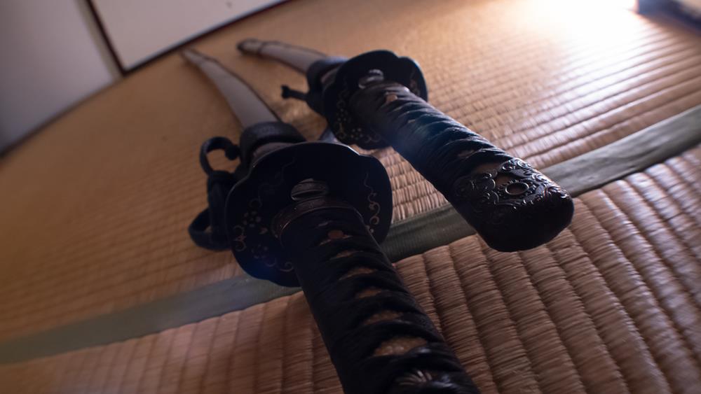 Two samurai swords