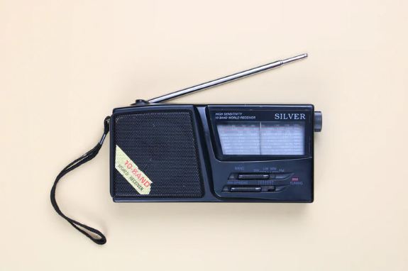 A black radio