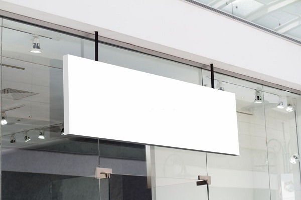 Plexiglass signage board for company logo, vision & mission 