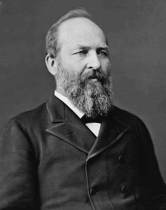 Portrait of President James Garfield