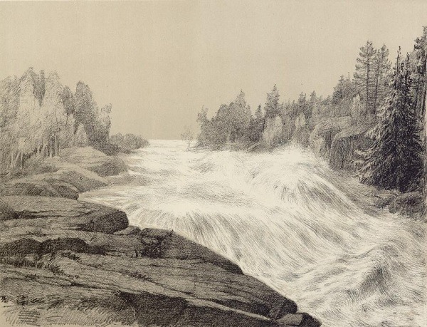 The Imatra Rapids sketch