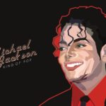 an illustration of Michael Jackson King of Pop
