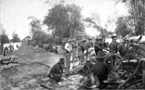 1st South Dakota Volunteers Feb 10 1899 just before Caloocan battle