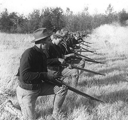 20th Kansas Volunteer Inf Rgt advancing across open field better pic