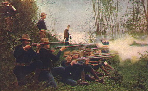 2nd Oregon Volunteers color at Pasig March 15 1899