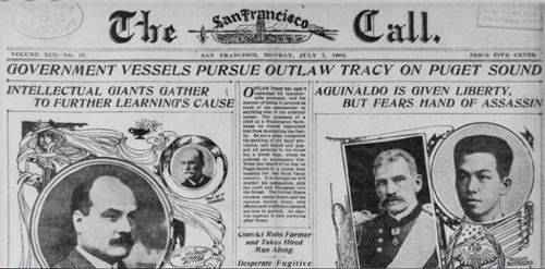Aguinaldo released, SFC issue of July 7 1902