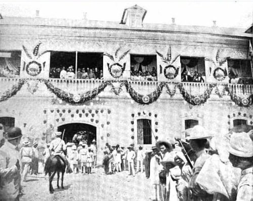 Aguinaldo reviews troops at San Fernando, Pampanga, Oct 9 1898