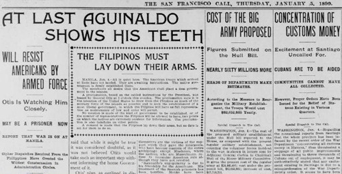 Aguinaldo will resist, SFC, Jan 5 1899