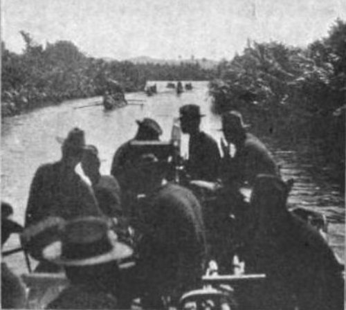 American expedition entering Calbiga River Samar mag 1903
