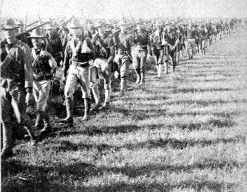 Americans marching There goes 1899