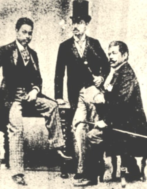Antonio Luna, Eduardo de Lete and Marcelo H. del Pilar, ca. 1890