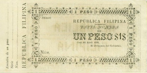Banknote First Philippine Republic April 1899