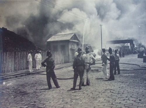 Burning of cholera district 1902