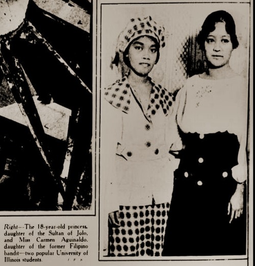 Carmen Aguinaldo and Princess Tarhata of Sulu, NY Tribune page 4, Sept 7 1919