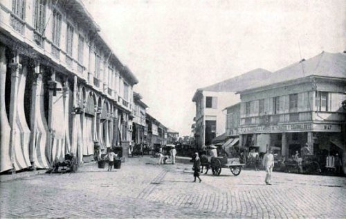 Chinese quarters and business st in Manila
