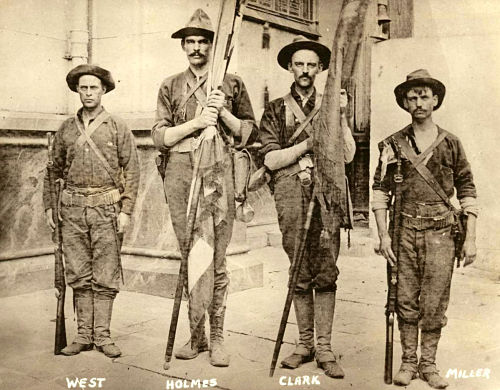 Color Guard of 1st Colorado Volunteers, Aug 13 1898_opt