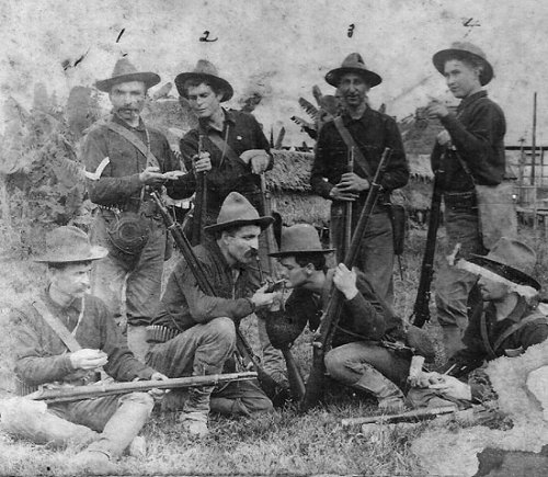 Company B soldiers 1st Idaho Volunteers 1899