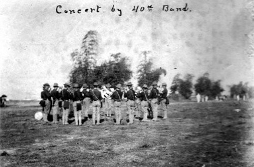 Concert of 40th Infantry USV Band Americans at Cagayan de Misamis 1900 in 2Lt. Robert B
