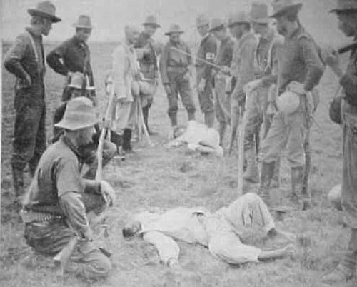 Dead wounded Filipinos Santa Cruz 1899 bwk