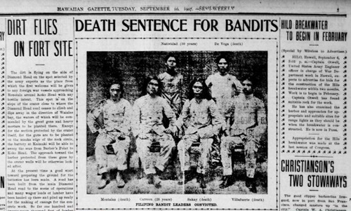 Death for Sakay, Hawaiian Gazette Sept 10 1907