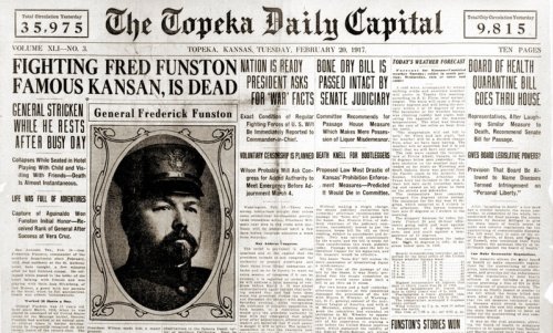 Death of Frederick Funston, Feb 20, 1917