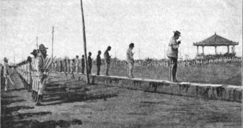 Execution on the Luneta of Filipino rebels ca 1896-97