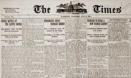 Fierce battle at Zapote bridge, The Times June 14 1899