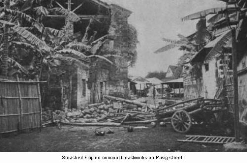 Filipino coconut breastworks pasig march 15 1899