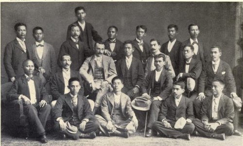 Filipino exiles with Spanish in Hongkong 1898